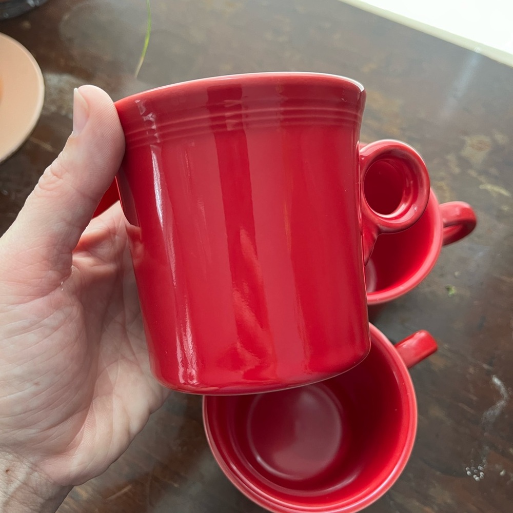 Fiesta Coffee/Tea Mugs (4) Red
